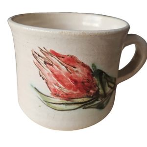 Ceramic Cup with Protea from Cape Town